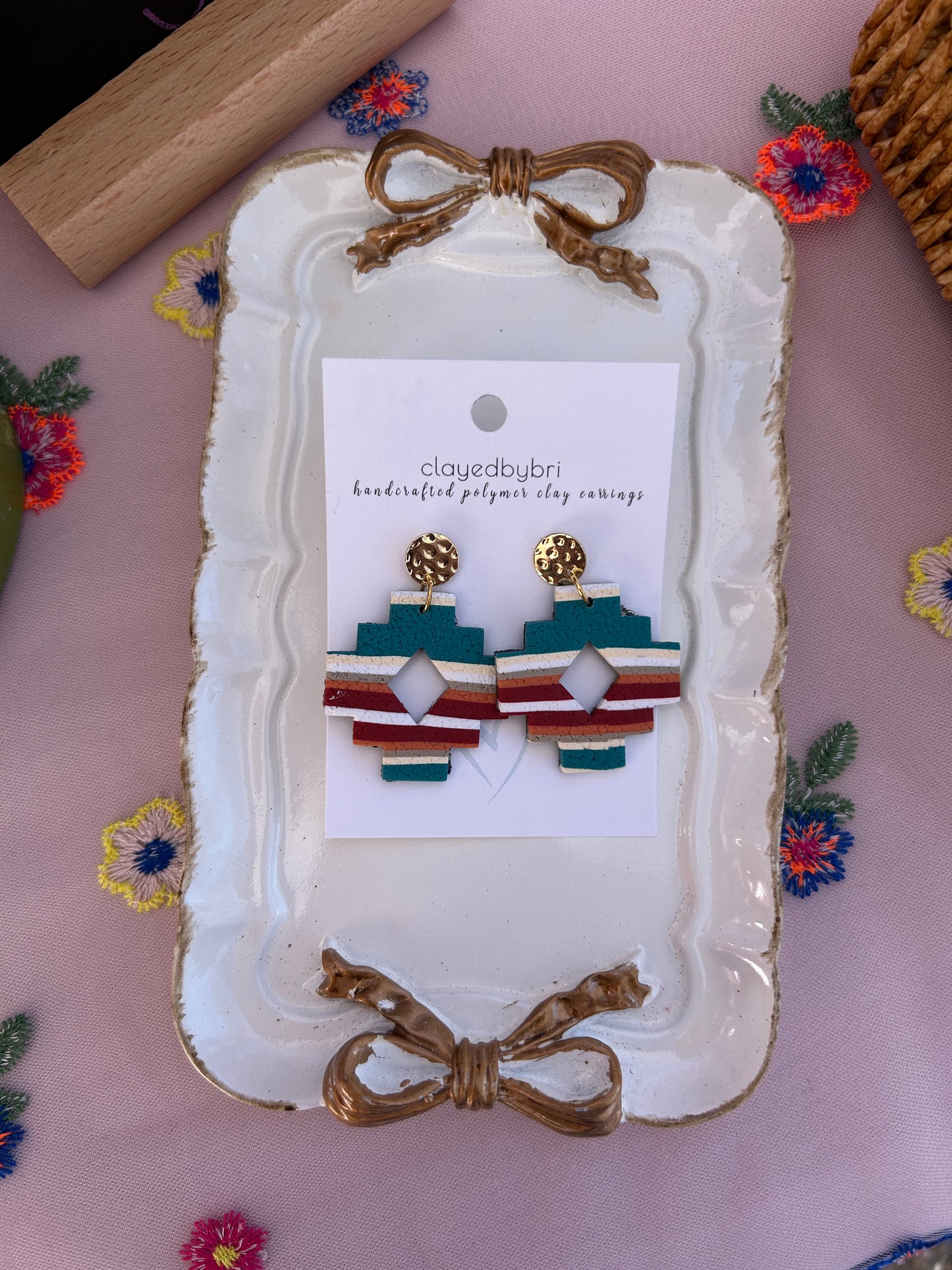 Striped Patterned Dangles