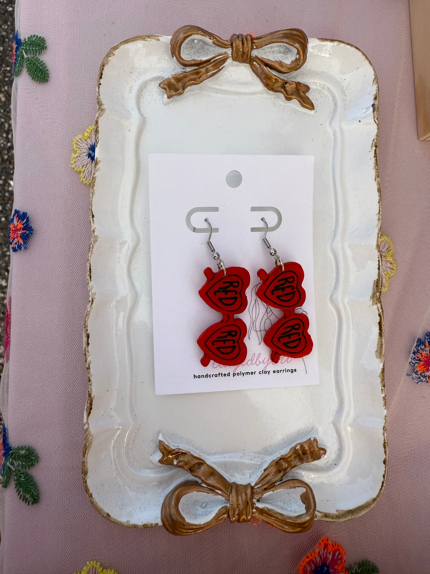 Taylor Swift Inspired Red Earrings