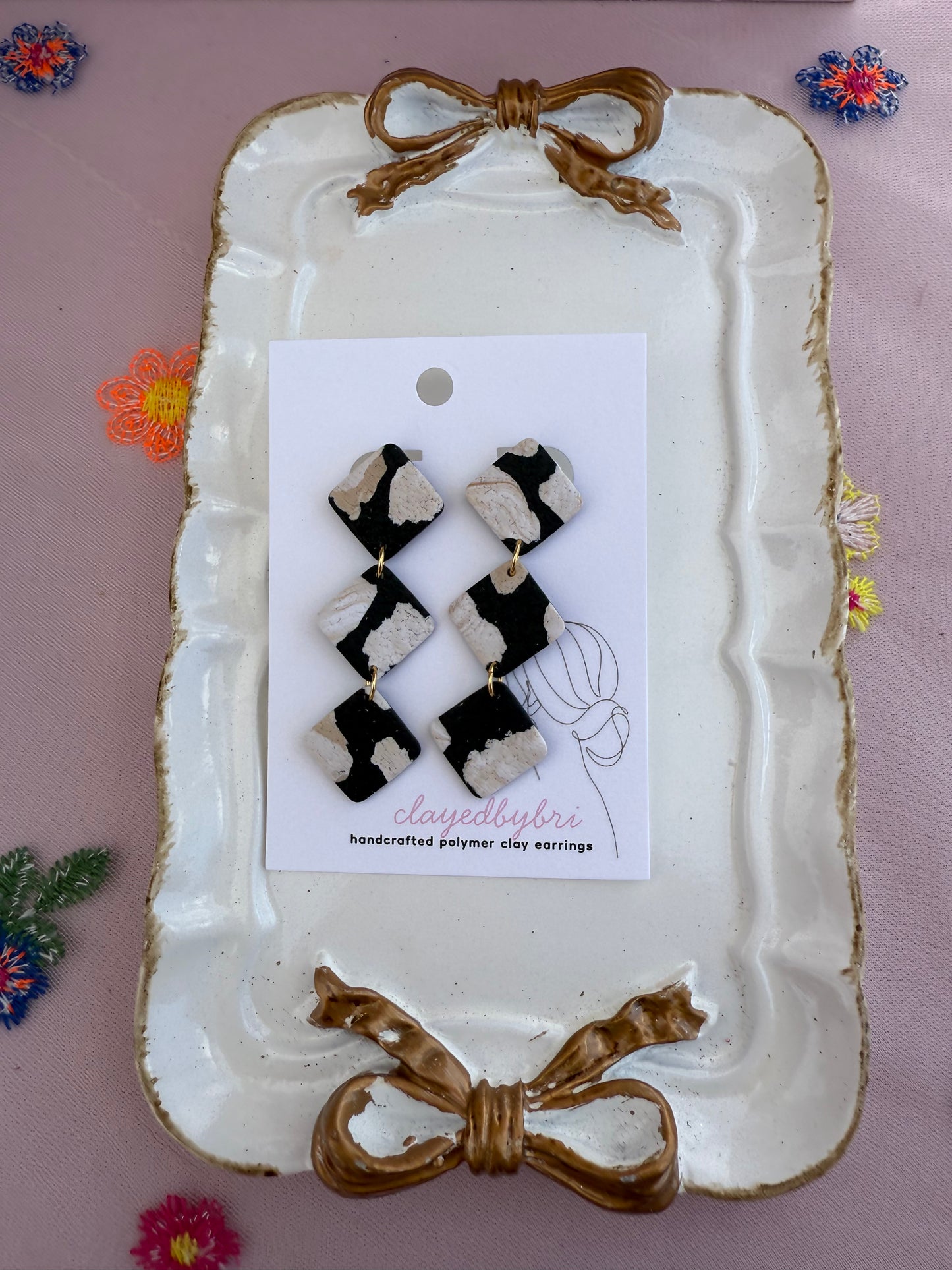 Black & White Dangles