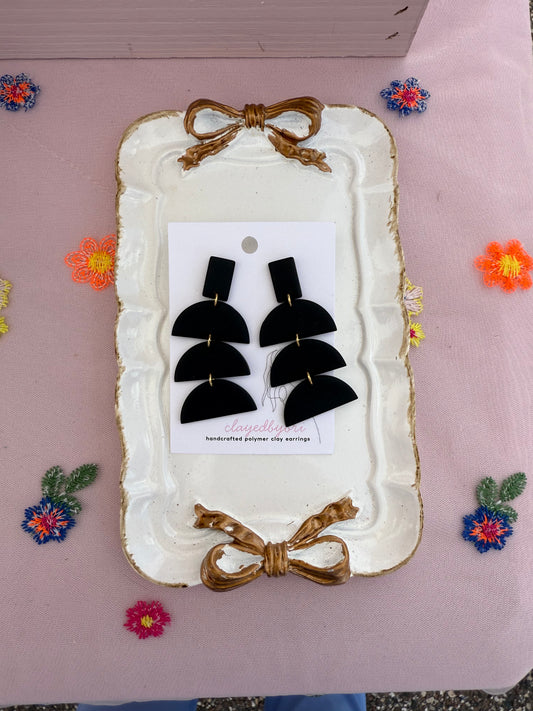 Black Dangle Earrings