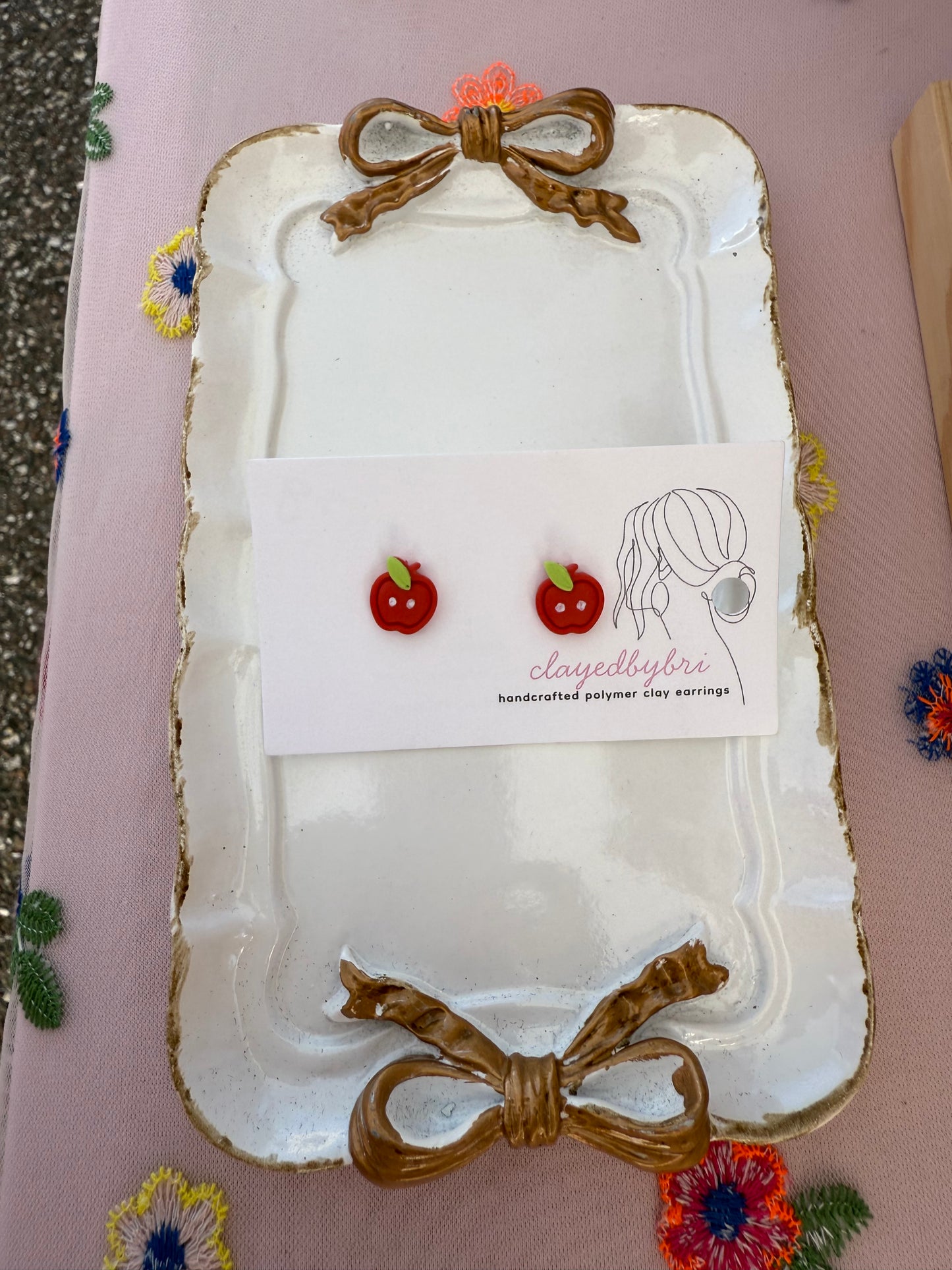 Small Teacher Apple Studs