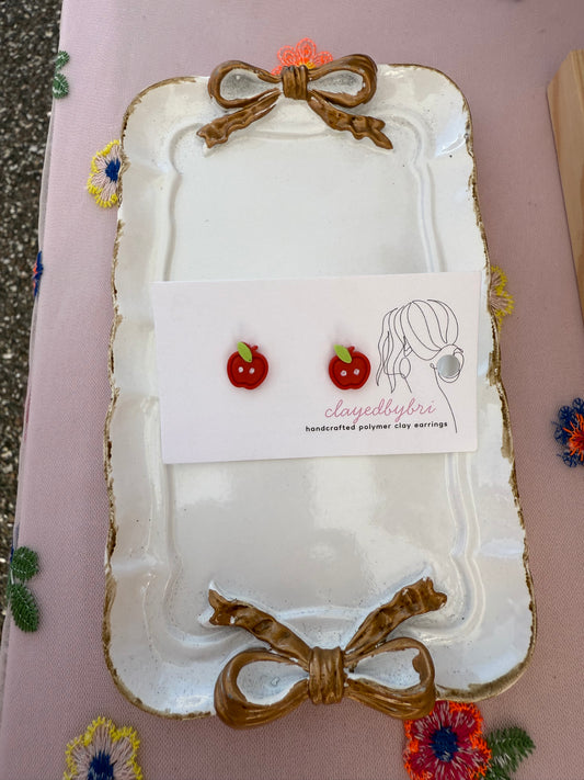 Small Teacher Apple Studs