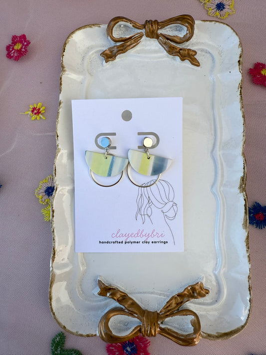 Green, Blue, & Silver Dangles