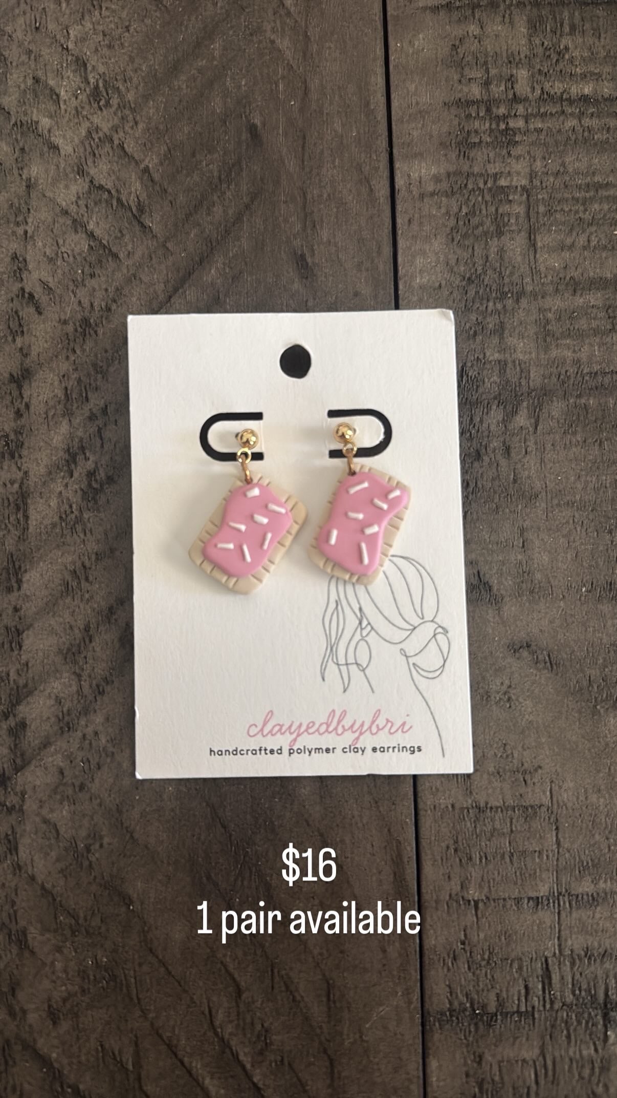 Pink Poptart Earrings