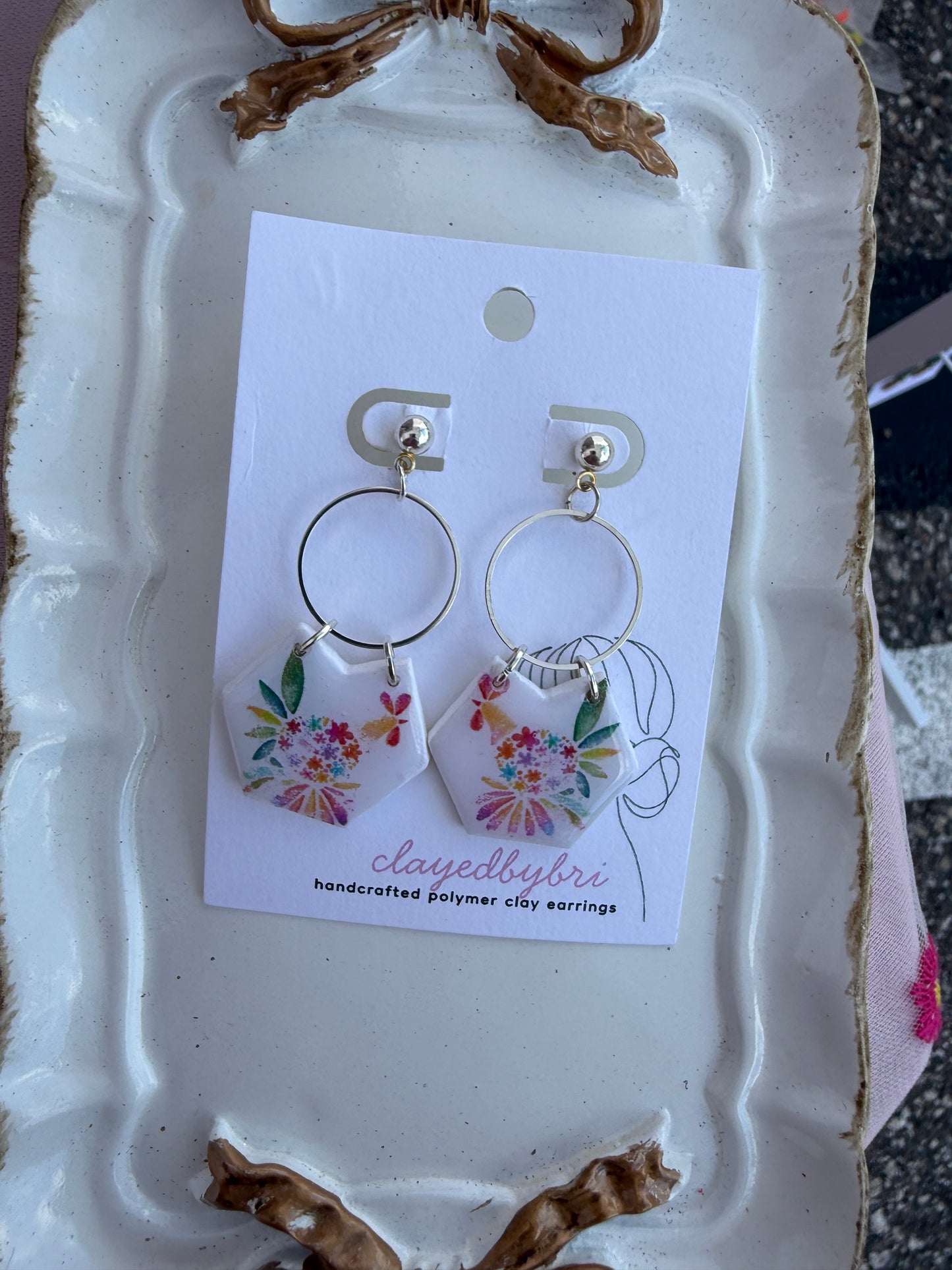 Colorful Rooster Dangles