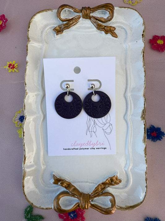 Purple Round Dangles