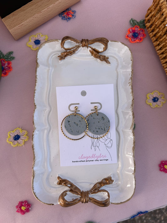 Blue Gray and Gold Dangles