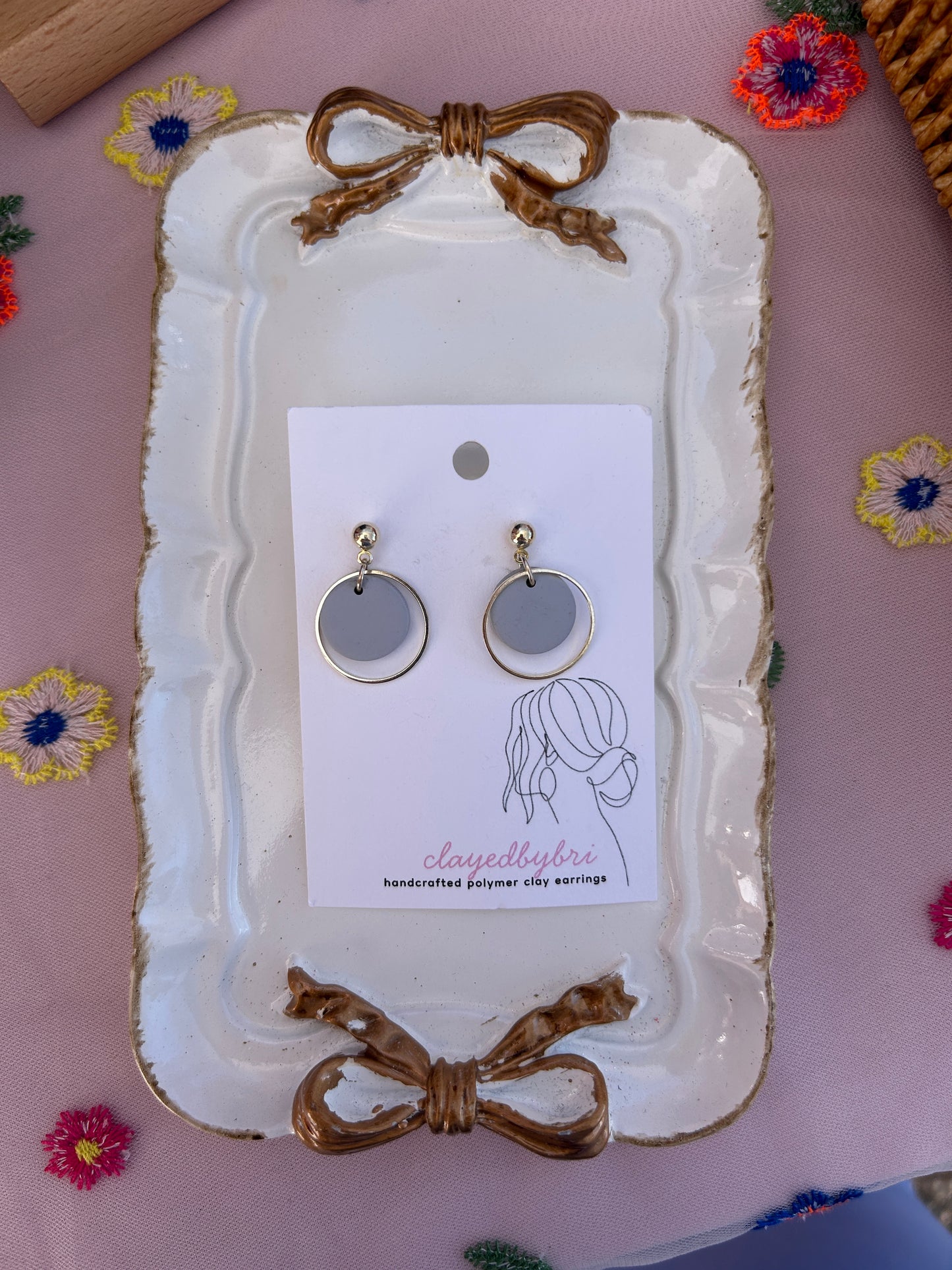 Light Blue and Silver Dangles