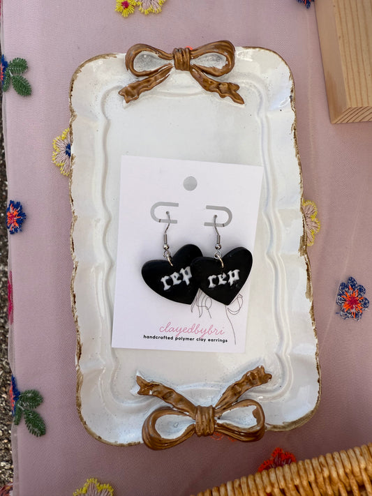 Taylor Swift Reputation Heart Dangles