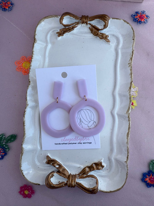 Light Pink Round Dangles