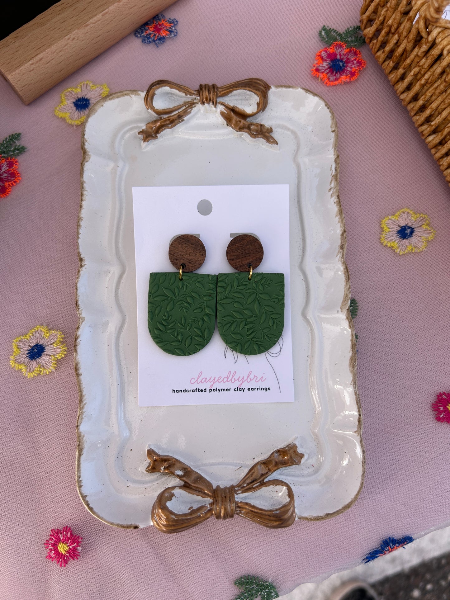 Green and Wood Dangles