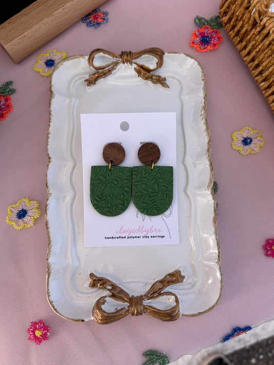 Green and Wood Dangles