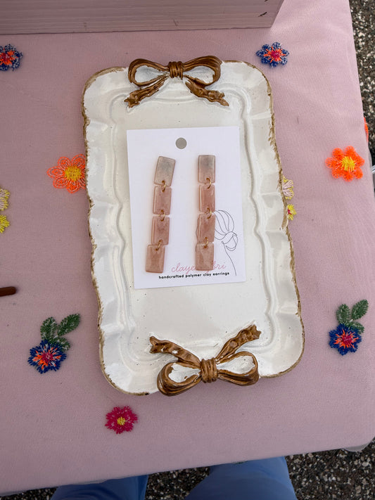 Peach Colored Dangles